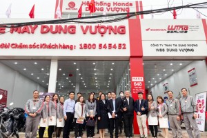 HỆ THỐNG XE MÁY DUNG VƯỢNG VINH DỰ ĐƯỢC ĐÓN TIẾP ĐOÀN CÔNG TÁC ĐẾN TỪ HONDA CHÂU Á, HONDA THÁI LAN VÀ HONDA VIỆT NAM.