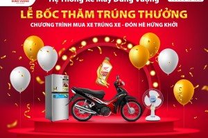THÔNG BÁO LỊCH BỐC THĂM TRÚNG THƯỞNG CHƯƠNG TRÌNH: MUA XE TRÚNG XE - ĐÓN HÈ HỨNG KHỞI