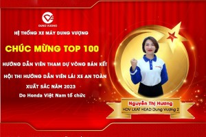 CHÚC MỪNG TOP 100 HƯỚNG DẪN VIÊN THAM DỰ VÒNG BÁN KẾT HỘI THI HƯỚNG DẪN VIÊN LÁI XE AN TOÀN XUẤT SẮC NĂM 2023