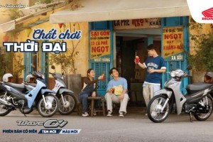 Honda Việt Nam giới thiệu thiết kế mới dòng xe Wave Alpha phiên bản Cổ điển và màu mới mẫu xe Super Cub C125