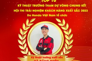 CHÚC MỪNG TOP 10 KỸ THUẬT TRƯỞNG, TOP 10 KỸ THUẬT VIÊN  XUẤT SẮC VÀO VÒNG CHUNG KẾT TOÀN QUỐC HỘI THI TRẢI NGHIỆM KHÁCH HÀNG XUẤT SẮC NĂM 2023.