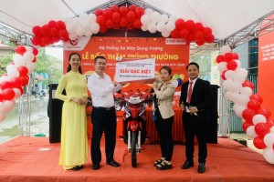 HỆ THỐNG XE MÁY DUNG VƯỢNG TỔ CHỨC THÀNH CÔNG CHƯƠNG TRÌNH BỐC THĂM TRÚNG THƯỞNG TẠI CỬA HÀNG QUỐC OAI 1