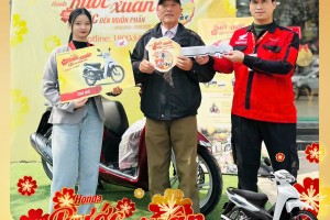 CHÚC MỪNG KHÁCH HÀNG NGUYỄN XUÂN CHẮT ĐÃ MAY MẮN TRÚNG XE WAVE ALPHA