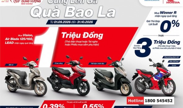 CÙNG LÊN GA – QUÀ BAO LA MUA HONDA, RINH QUÀ CỰC ĐÃ!