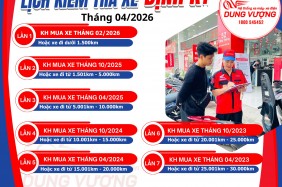 LỊCH KIỂM TRA XE ĐỊNH KỲ THÁNG 4.2026 – ĐỪNG BỎ LỠ!
