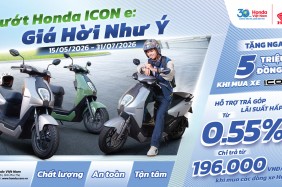 LƯỚT HONDA ICON E: – GIÁ HỜI NHƯ Ý, HONDA VIỆT NAM DÀNH TẶNG KHÁCH HÀNG ƯU ĐÃI 5 TRIỆU ĐỒNG CHO XE GẮN MÁY ĐIỆN HONDA ICON E: VÀ CHƯƠNG TRÌNH TRẢ GÓP LÃI SUẤT HẤP DẪN