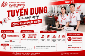 THÔNG BÁO TUYỂN DỤNG THU NGÂN DỊCH VỤ LÀM VIỆC TẠI THẠCH THẤT VÀ QUỐC OAI- HÀ NỘI