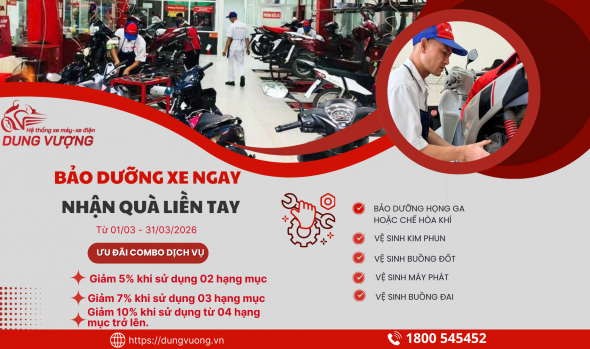 BẢO DƯỠNG XE NGAY – NHẬN QUÀ LIỀN TAY
