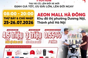 CUỐI TUẦN NÀY – MANG XE CŨ ĐẾN AEON MALL HÀ ĐÔNG, LÊN ĐỜI HONDA MỚI!