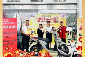 CHÚC MỪNG KHÁCH HÀNG - NGUYỄN THÙY DUNG - QUAY THƯỞNG TRÚNG XE TẠI HỆ THỐNG XE MÁY DUNG VƯỢNG