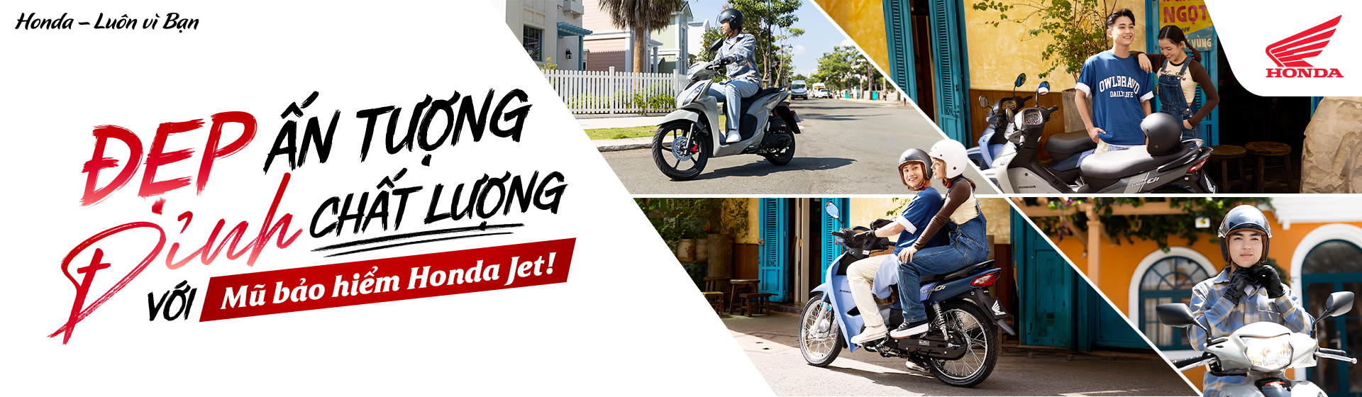 Mũ bảo hiểm Jet Honda